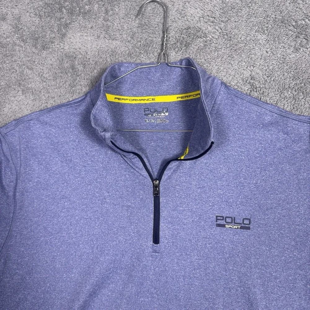 Polo Ralph Lauren Sport Pullover Mens XL 1/4 Zip Casual Performance Athletic